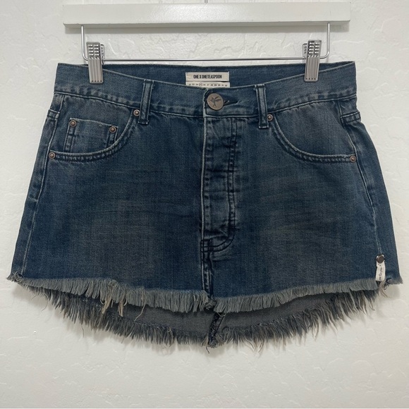 One Teaspoon Junkyard Denim Skirt Size 25 - Picture 1 of 7